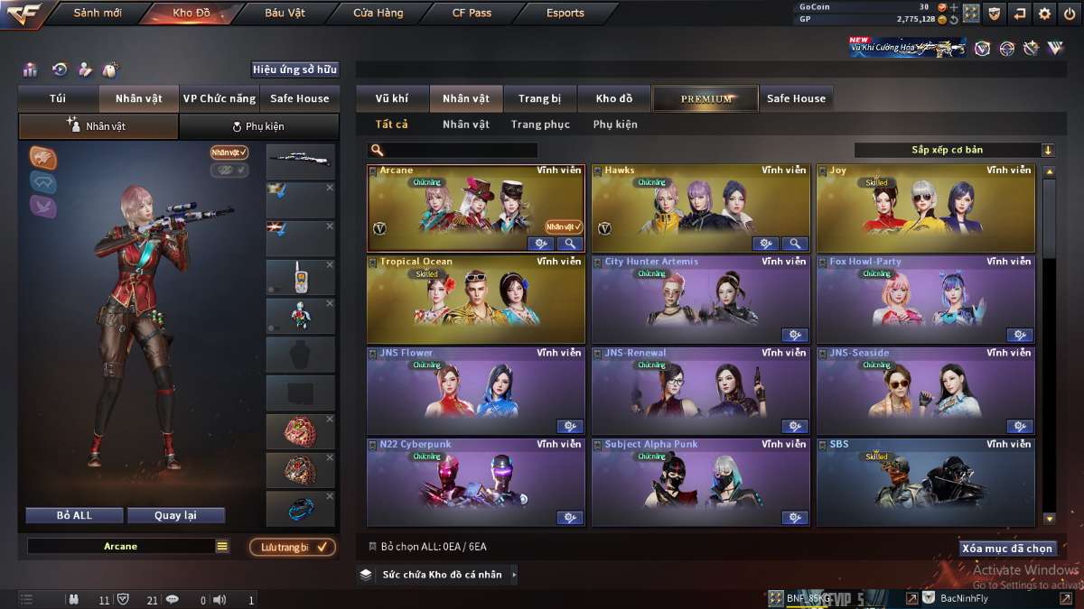 shop acc cf uy tin gia re